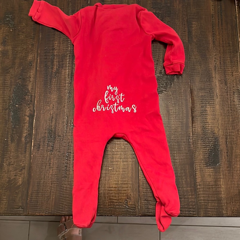 Pottery barn my first Christmas pajamas